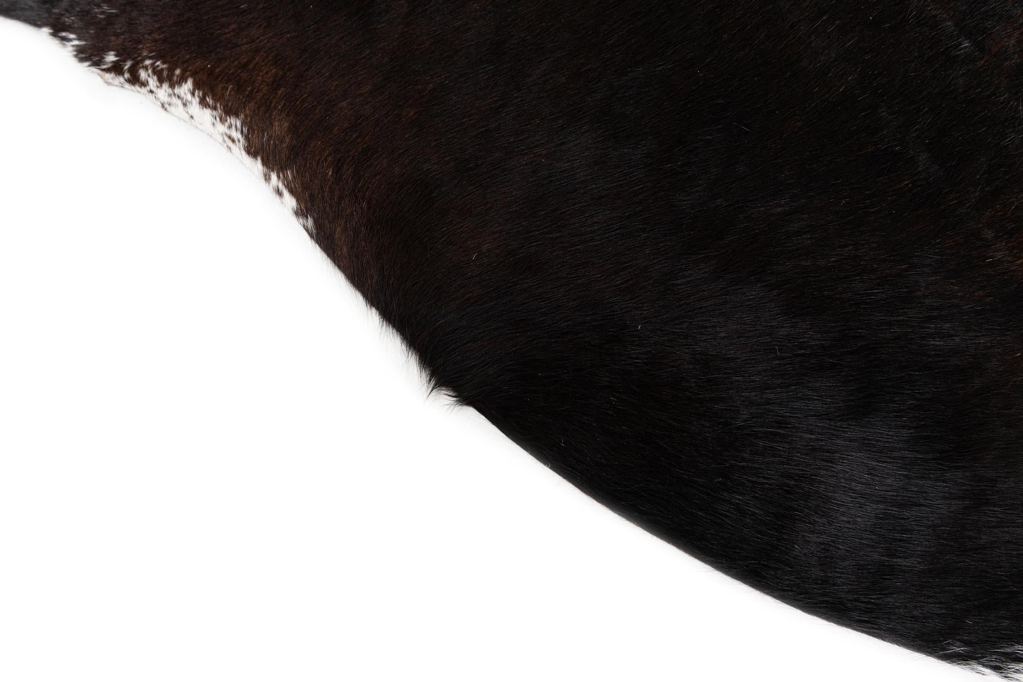 5' 5 x 5' 6 Cowhide Leather Square Rug