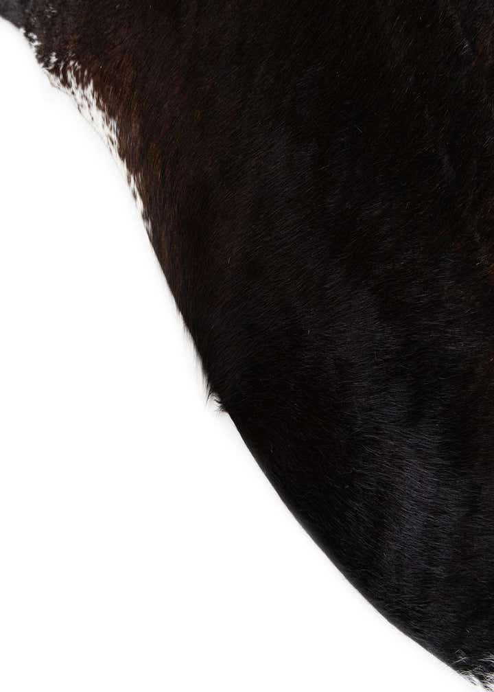 5' 5 x 5' 6 Cowhide Leather Square Rug