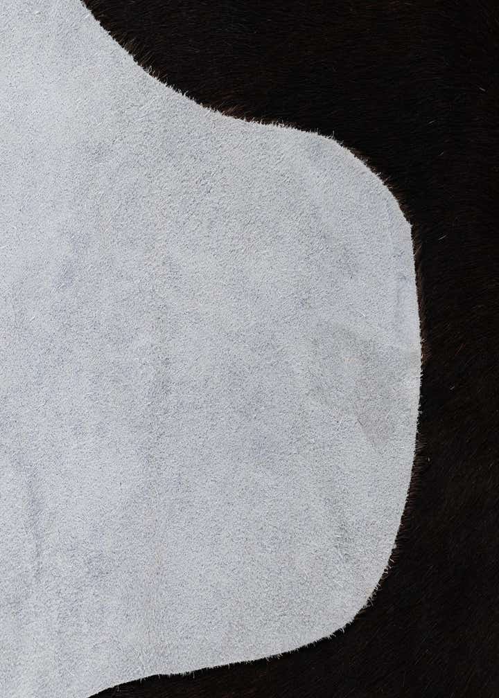 5' 5 x 5' 6 Cowhide Leather Square Rug