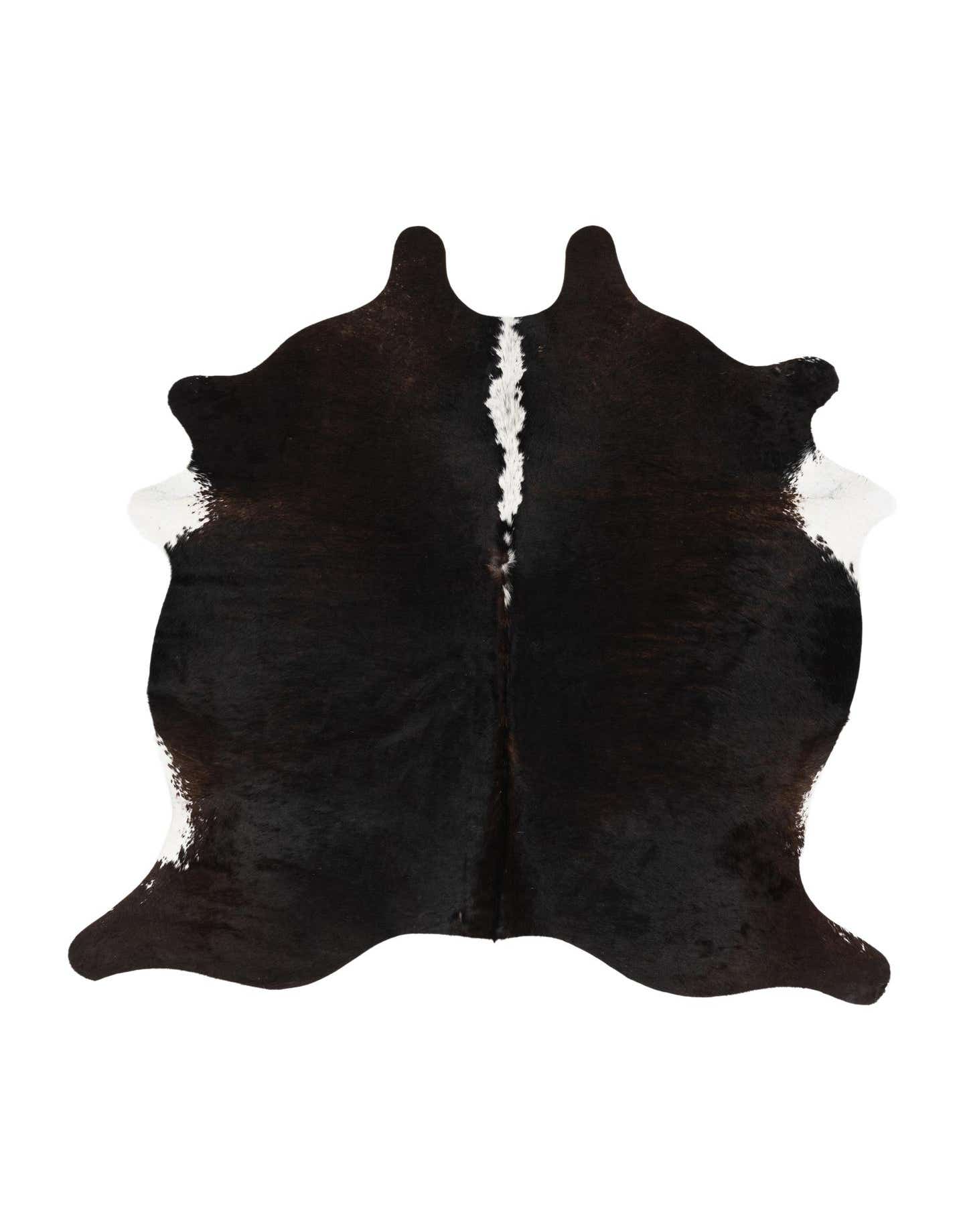 5' 5 x 5' 6 Cowhide Leather Square Rug