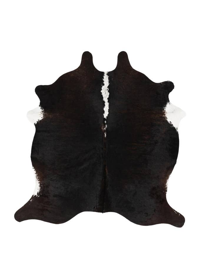 Detail image of 5' 5 x 5' 6 Cowhide Leather Square Rug