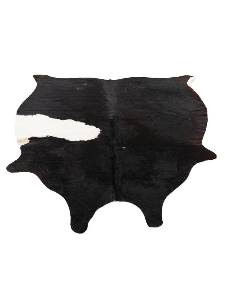 Detail image of 4' 10 x 5' 6 Cowhide Leather Square Rug