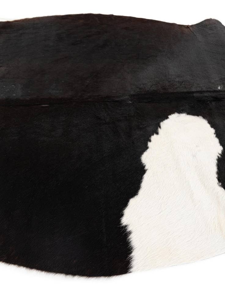 Detail image of 4' 10 x 5' 6 Cowhide Leather Square Rug