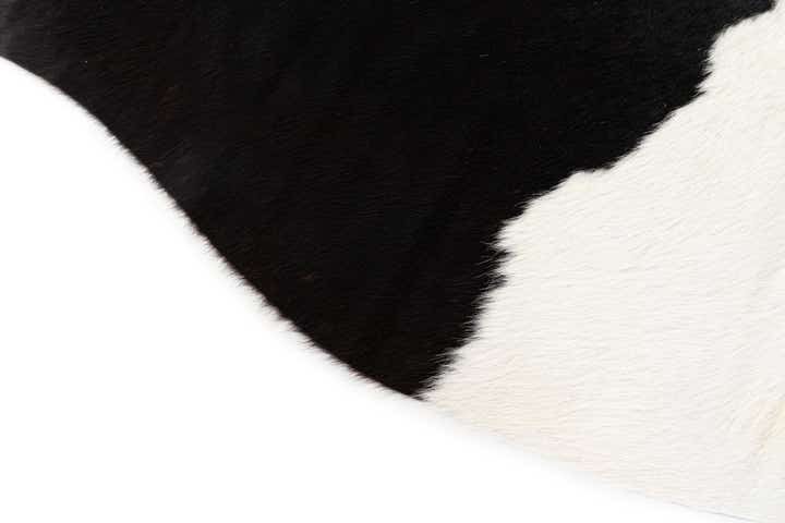 4' 10 x 5' 6 Cowhide Leather Square Rug