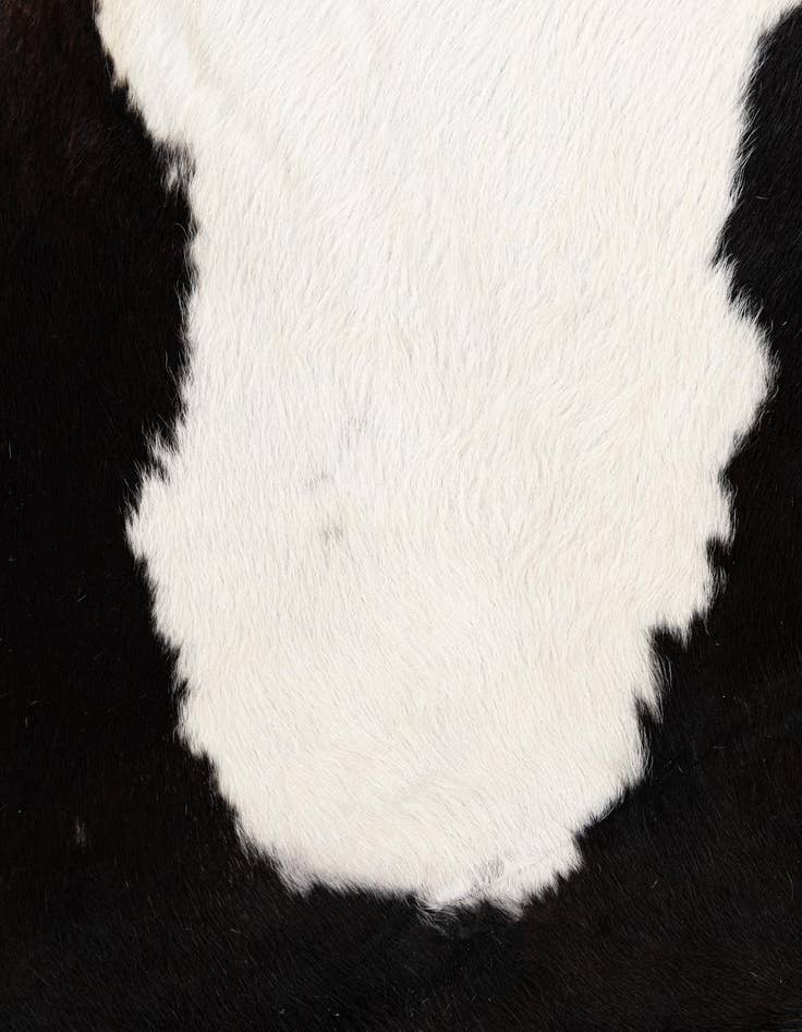 Detail image of 4' 10 x 5' 6 Cowhide Leather Square Rug