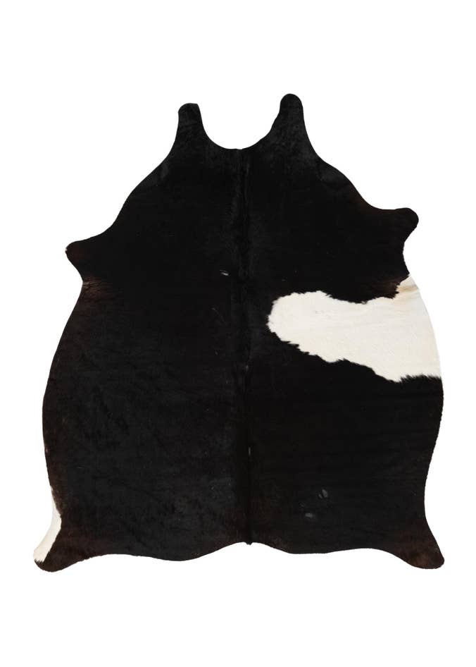 Detail image of 4' 10 x 5' 6 Cowhide Leather Square Rug