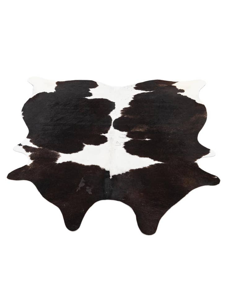 Detail image of 5' 7 x 5' 10 Cowhide Leather Square Rug