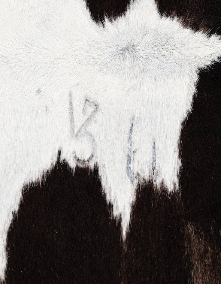 Detail image of 5' 7 x 5' 10 Cowhide Leather Square Rug