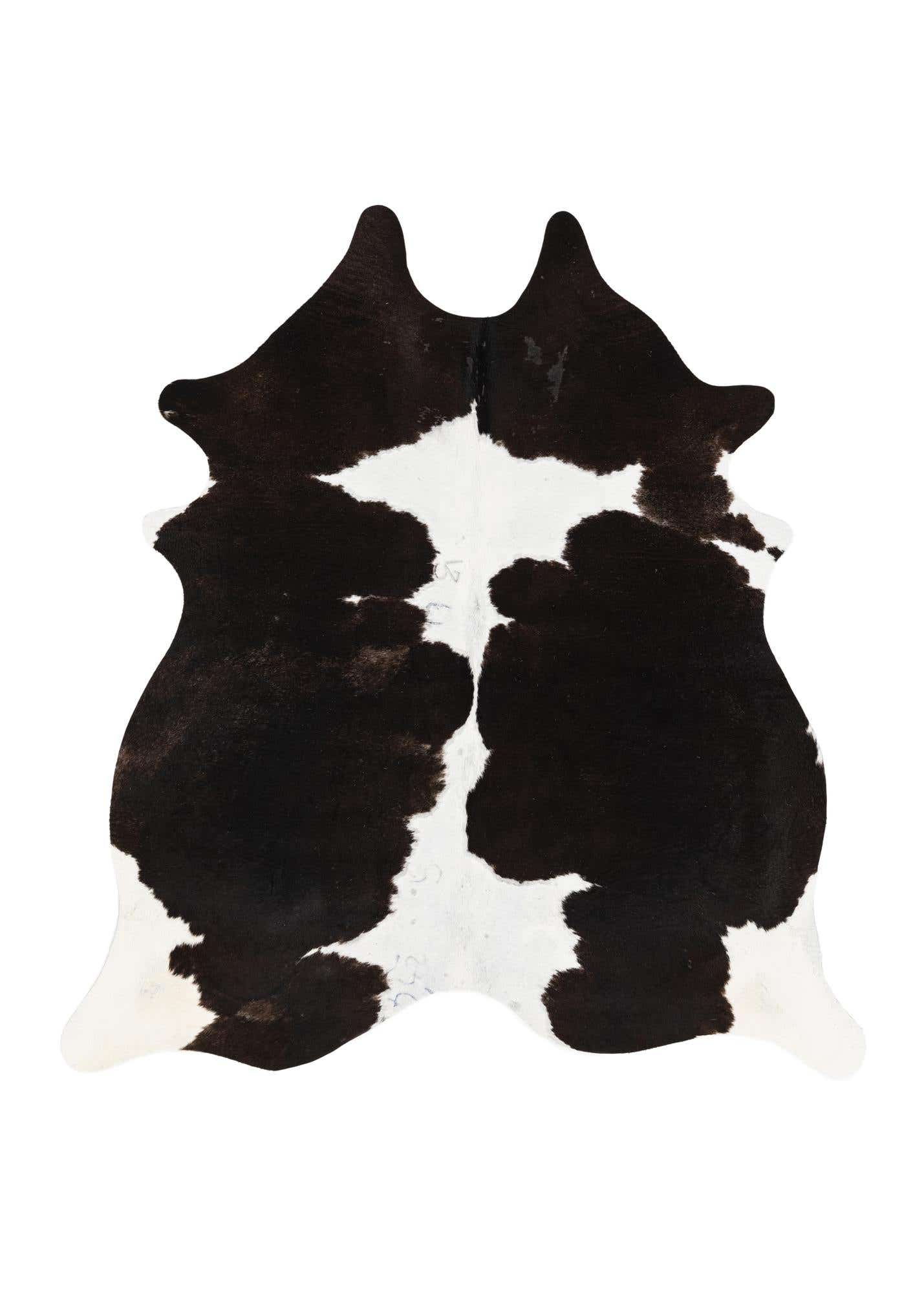 5' 7 x 5' 10 Cowhide Leather Square Rug
