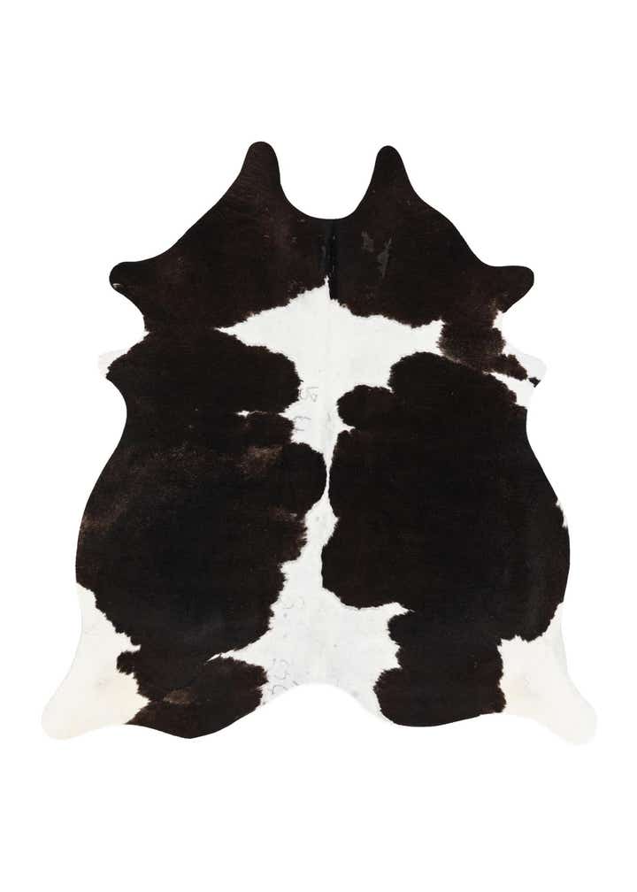 5' 7 x 5' 10 Cowhide Leather Square Rug