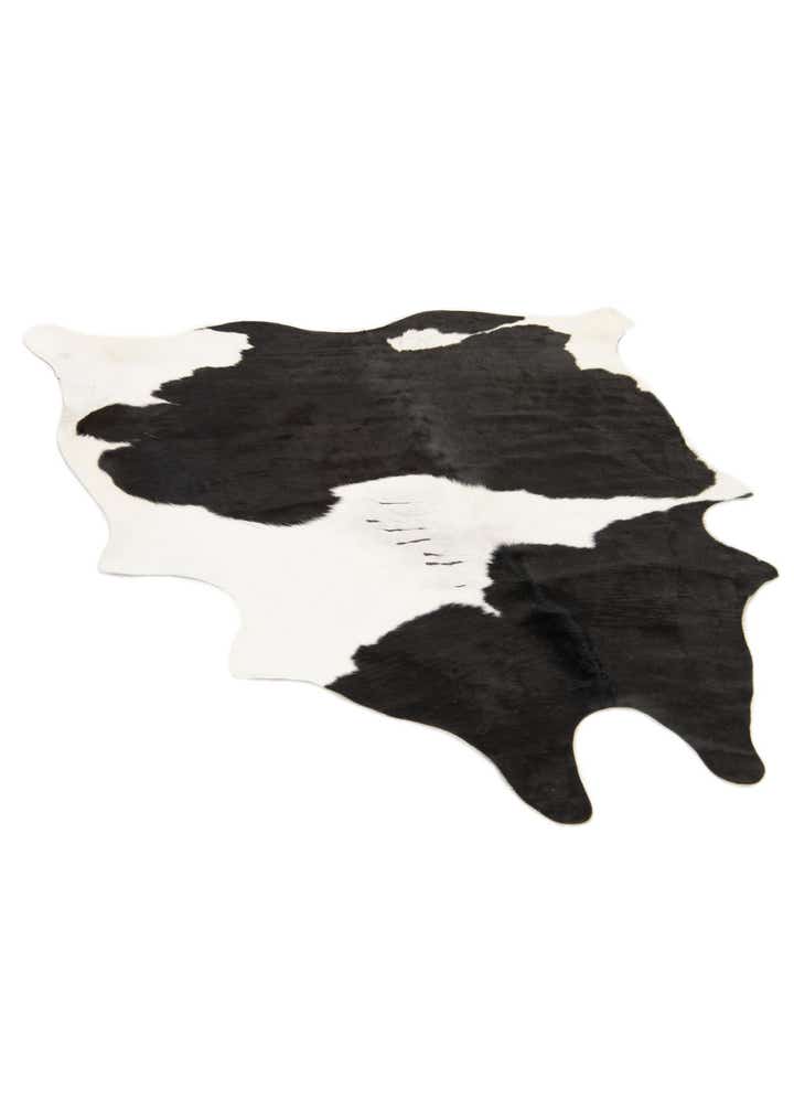 5' 3 x 5' 6 Cowhide Leather Square Rug