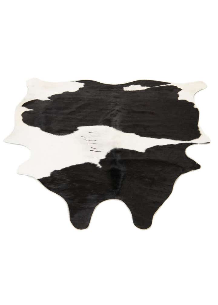5' 3 x 5' 6 Cowhide Leather Square Rug