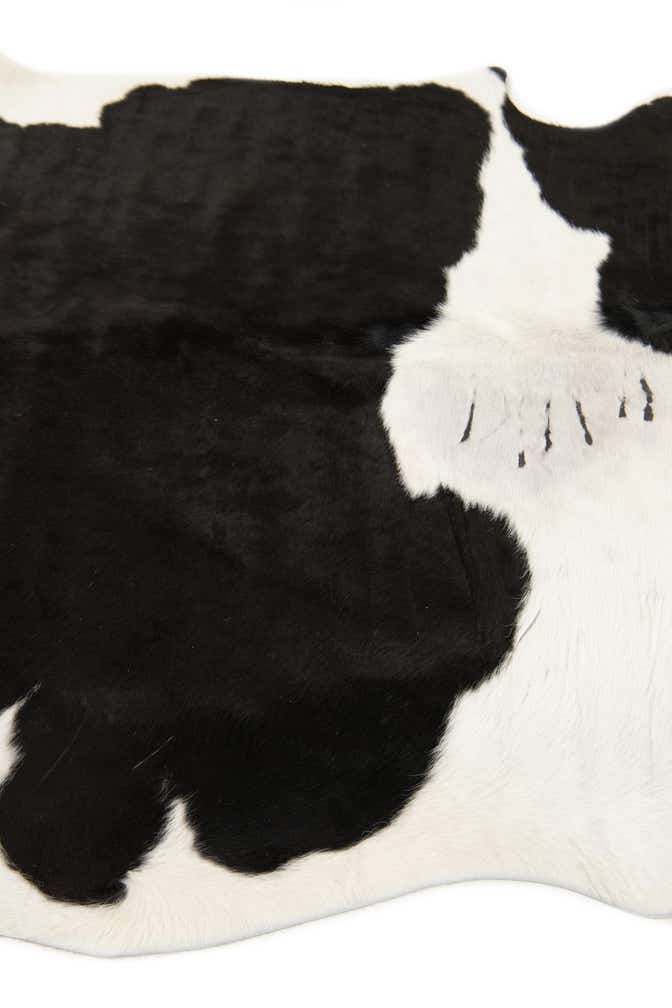 5' 3 x 5' 6 Cowhide Leather Square Rug