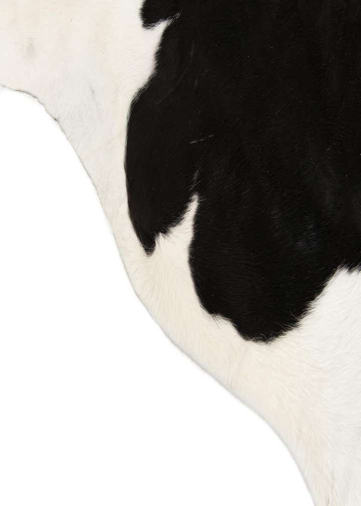 5' 3 x 5' 6 Cowhide Leather Square Rug