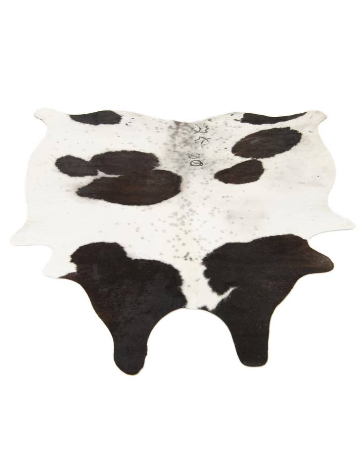 Detail image of 5' 1 x 5' 8 Cowhide Leather Square Rug