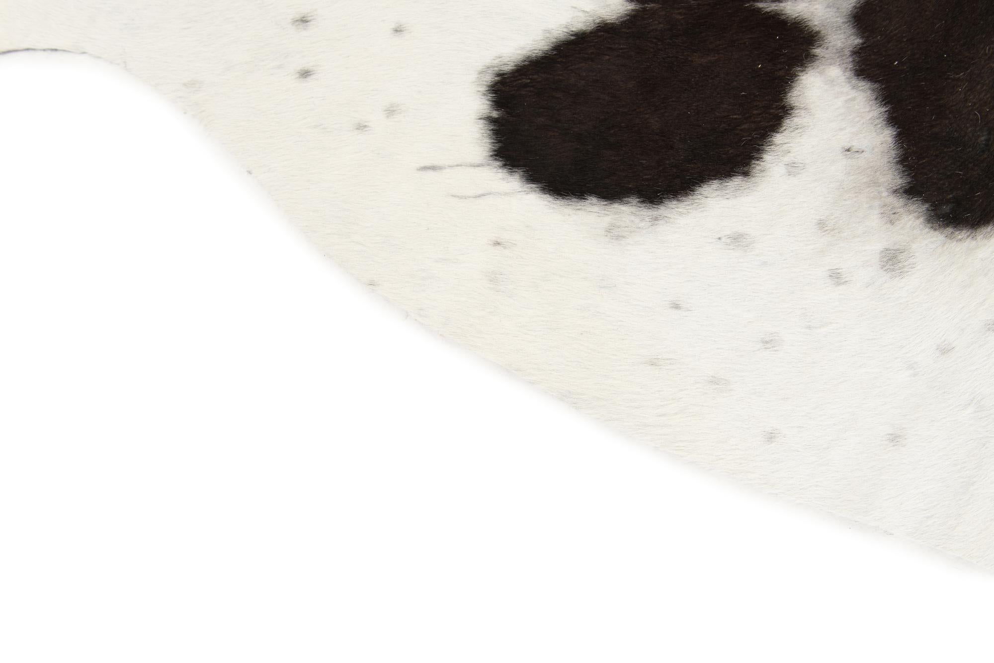 5' 1 x 5' 8 Cowhide Leather Square Rug