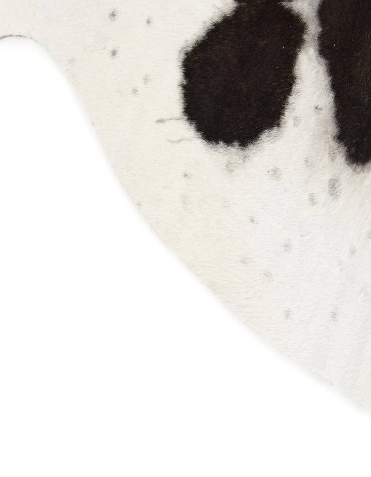 Detail image of 5' 1 x 5' 8 Cowhide Leather Square Rug