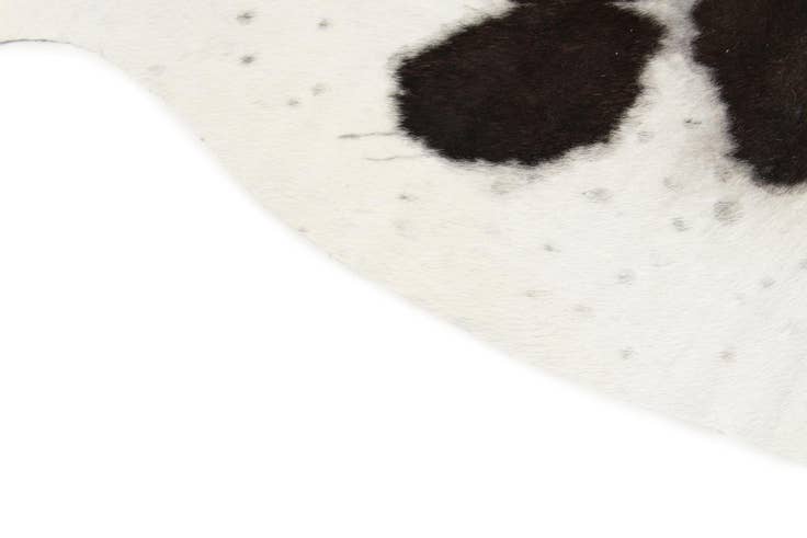 Detail image of 5' 1 x 5' 8 Cowhide Leather Square Rug