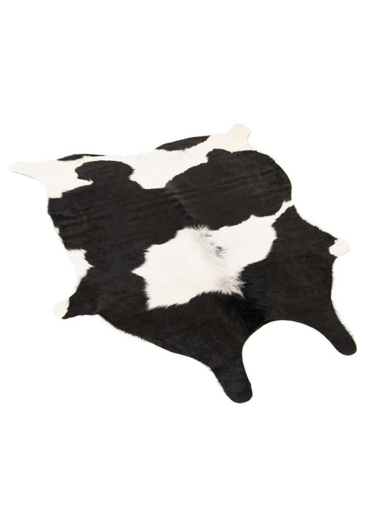 4' 11 x 5' 8 Cowhide Leather Square Rug