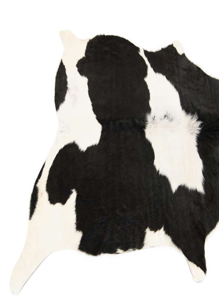 4' 11 x 5' 8 Cowhide Leather Square Rug
