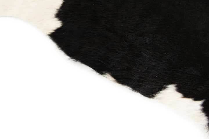 4' 11 x 5' 8 Cowhide Leather Square Rug