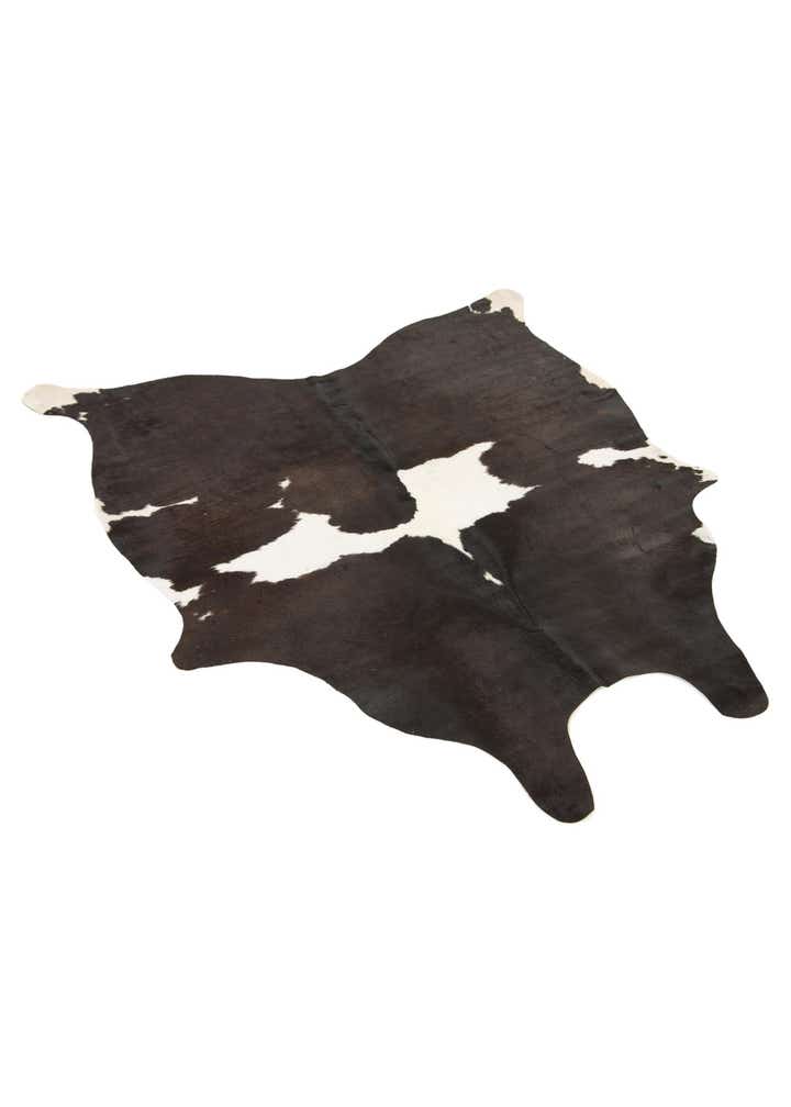 5' 1 x 5' 5 Cowhide Leather Square Rug