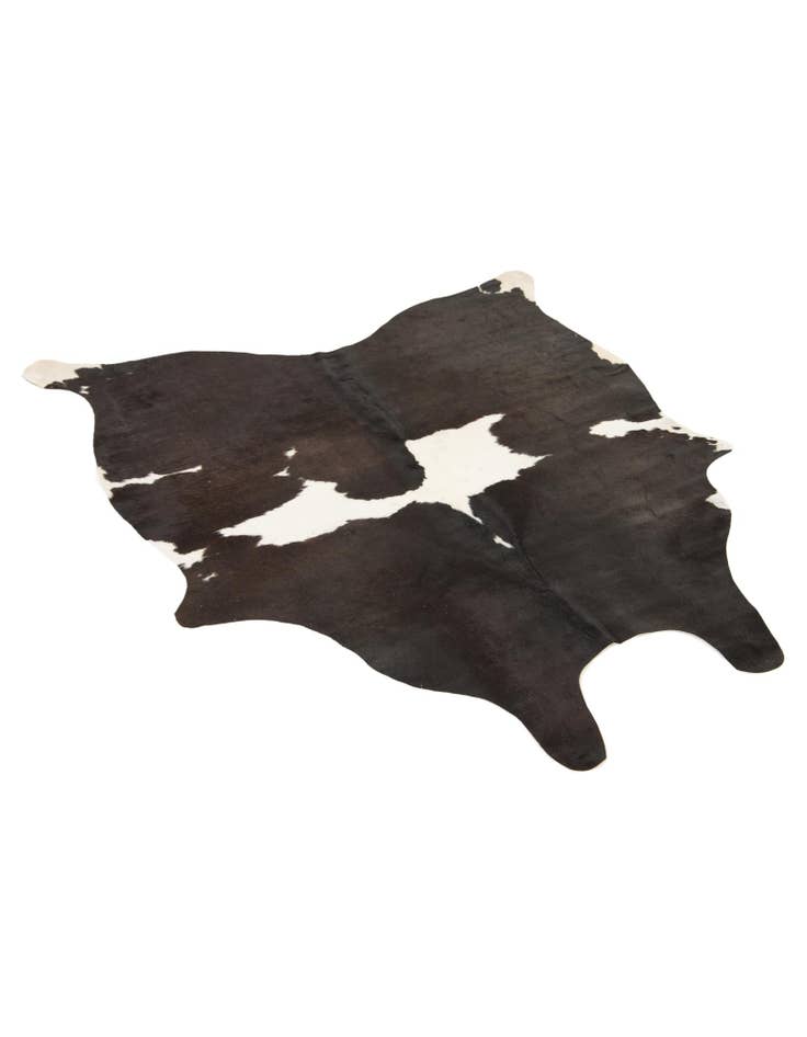 Detail image of 5' 1 x 5' 5 Cowhide Leather Square Rug