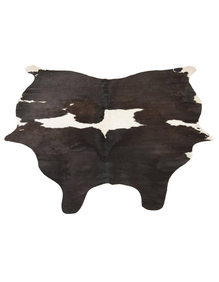 Detail image of 5' 1 x 5' 5 Cowhide Leather Square Rug