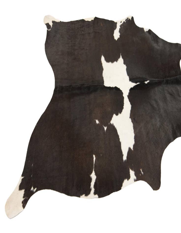 Detail image of 5' 1 x 5' 5 Cowhide Leather Square Rug