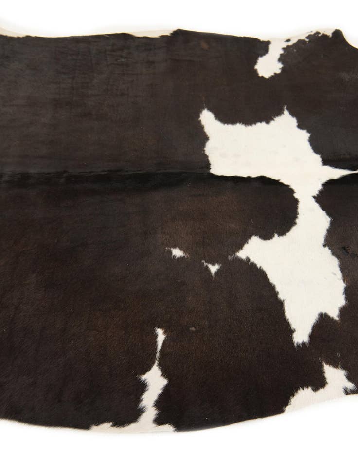 Detail image of 5' 1 x 5' 5 Cowhide Leather Square Rug