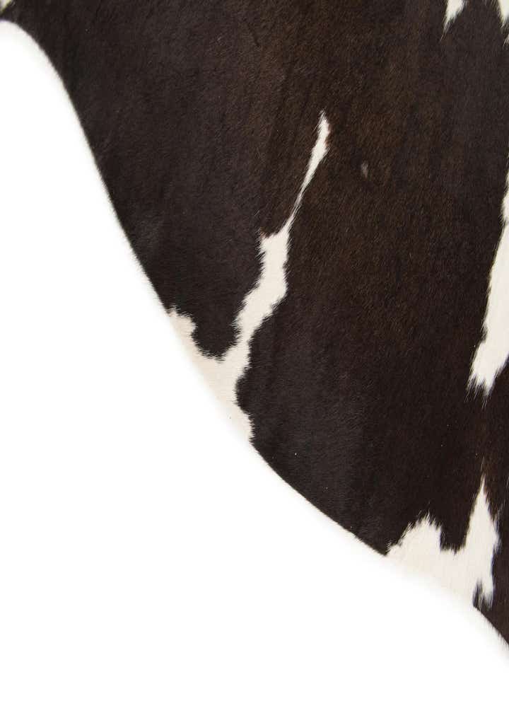 5' 1 x 5' 5 Cowhide Leather Square Rug
