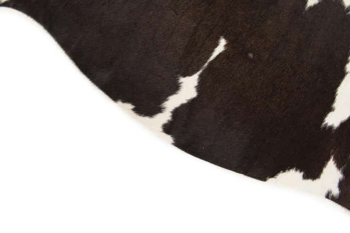 5' 1 x 5' 5 Cowhide Leather Square Rug