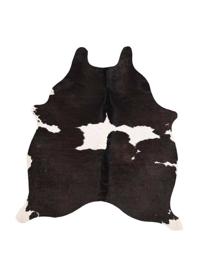 Detail image of 5' 1 x 5' 5 Cowhide Leather Square Rug