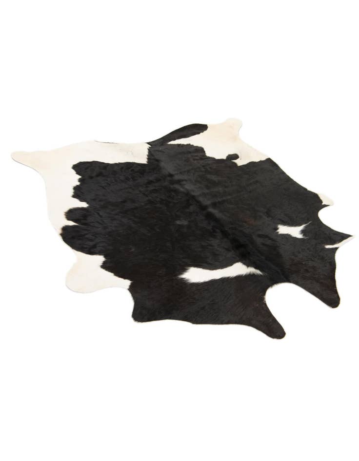 Detail image of 4' 9 x 4' 11 Cowhide Leather Square Rug
