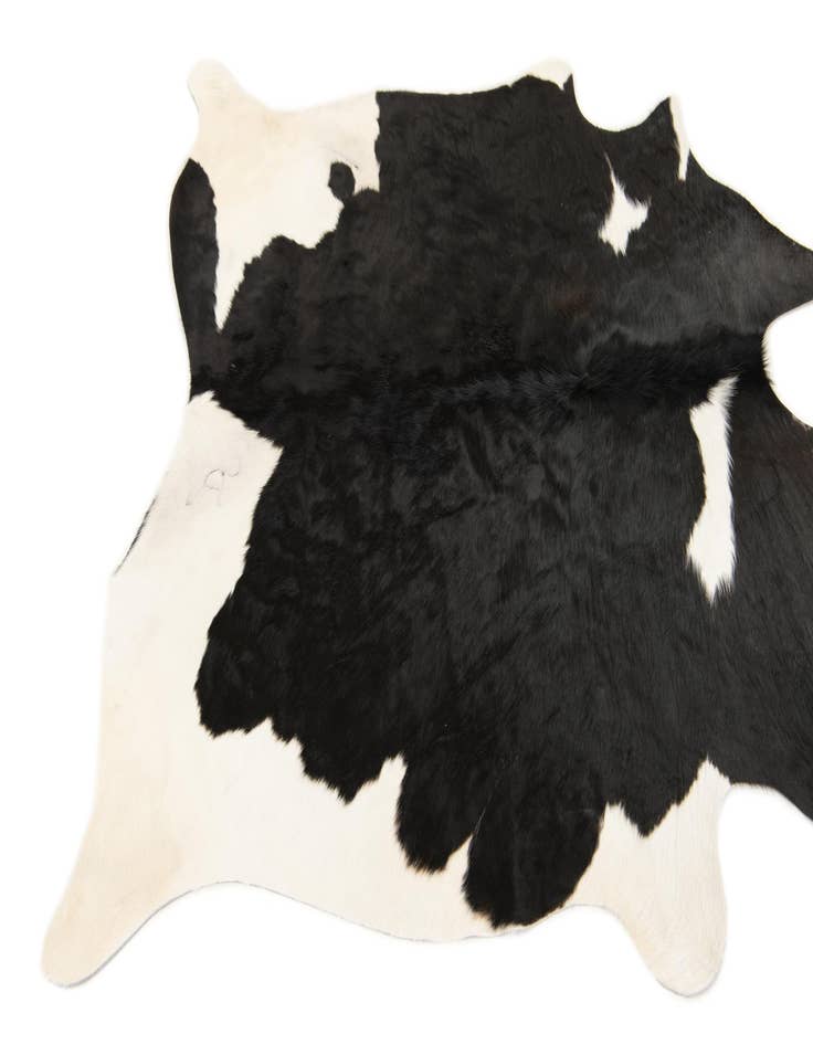 Detail image of 4' 9 x 4' 11 Cowhide Leather Square Rug