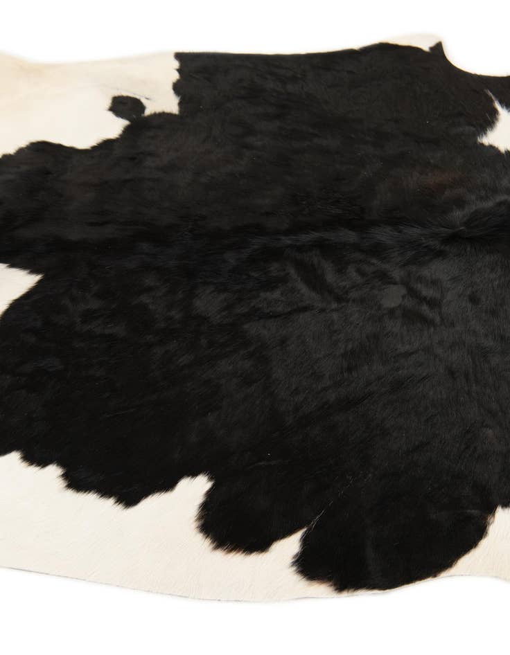 Detail image of 4' 9 x 4' 11 Cowhide Leather Square Rug