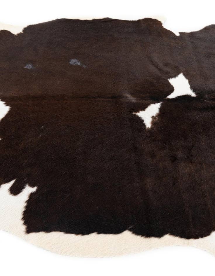Detail image of 4' 10 x 5' 7 Cowhide Leather Square Rug