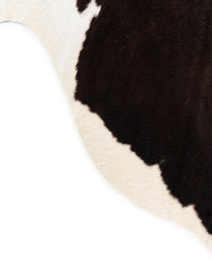 Detail image of 4' 10 x 5' 7 Cowhide Leather Square Rug