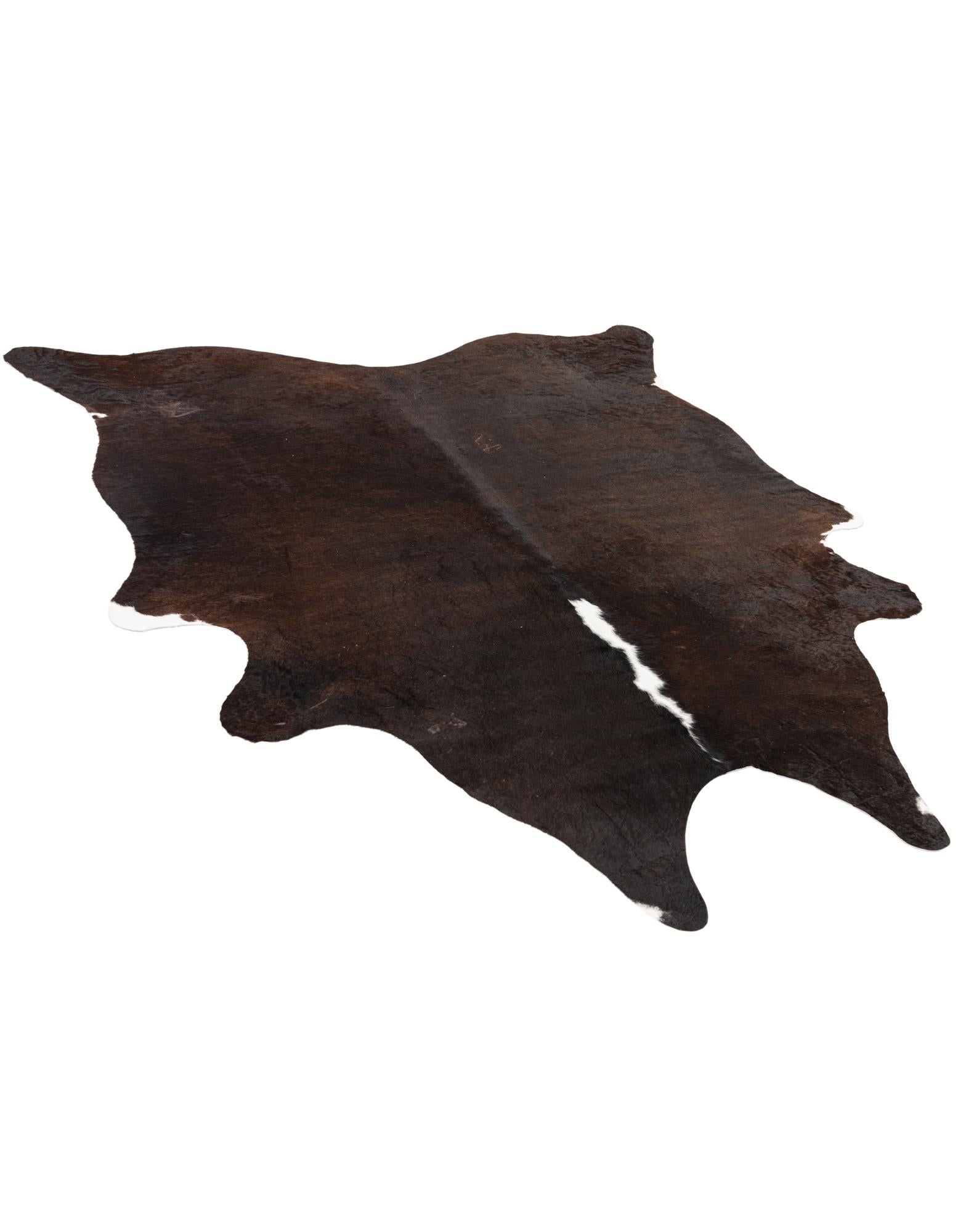 6' 3 x 6' 10 Cowhide Leather Square Rug