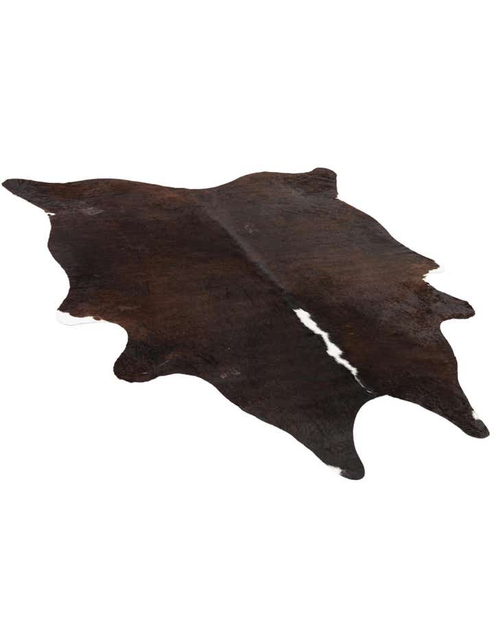 6' 3 x 6' 10 Cowhide Leather Square Rug