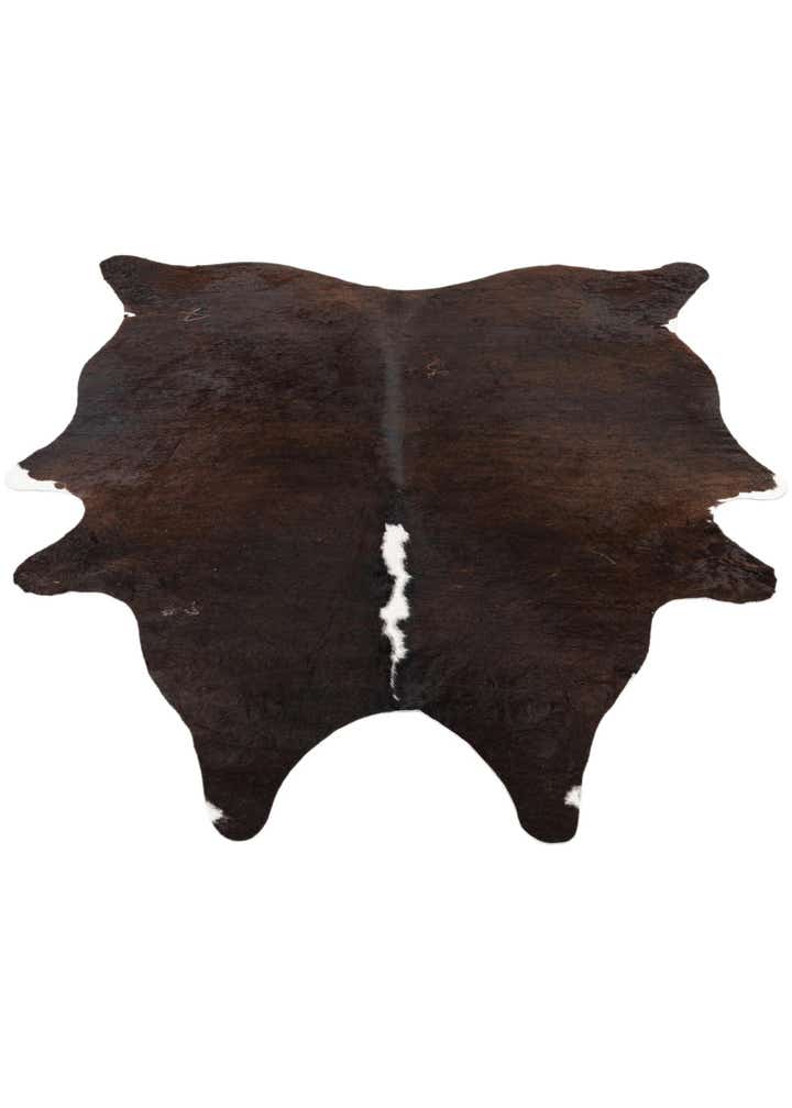 6' 3 x 6' 10 Cowhide Leather Square Rug