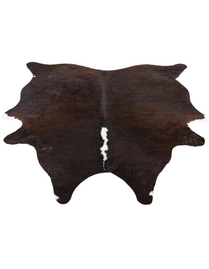 6' 3 x 6' 10 Cowhide Leather Square Rug