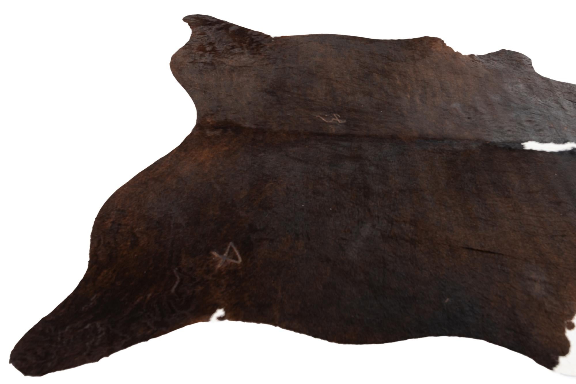 6' 3 x 6' 10 Cowhide Leather Square Rug