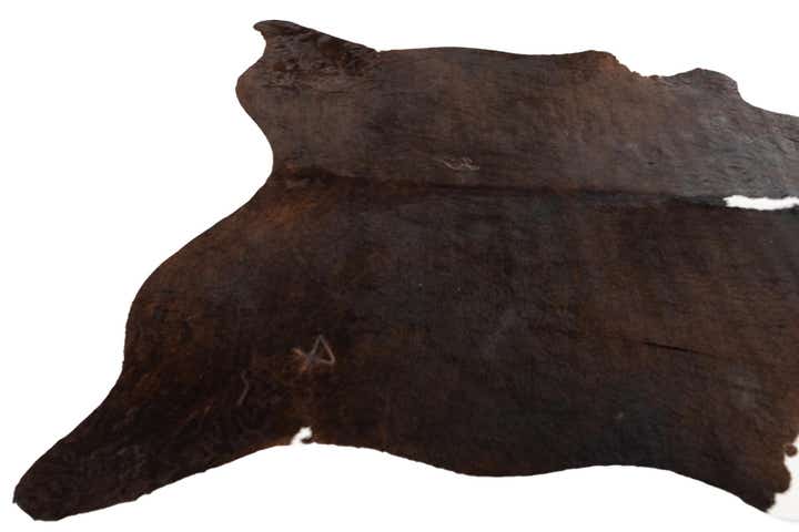 6' 3 x 6' 10 Cowhide Leather Square Rug
