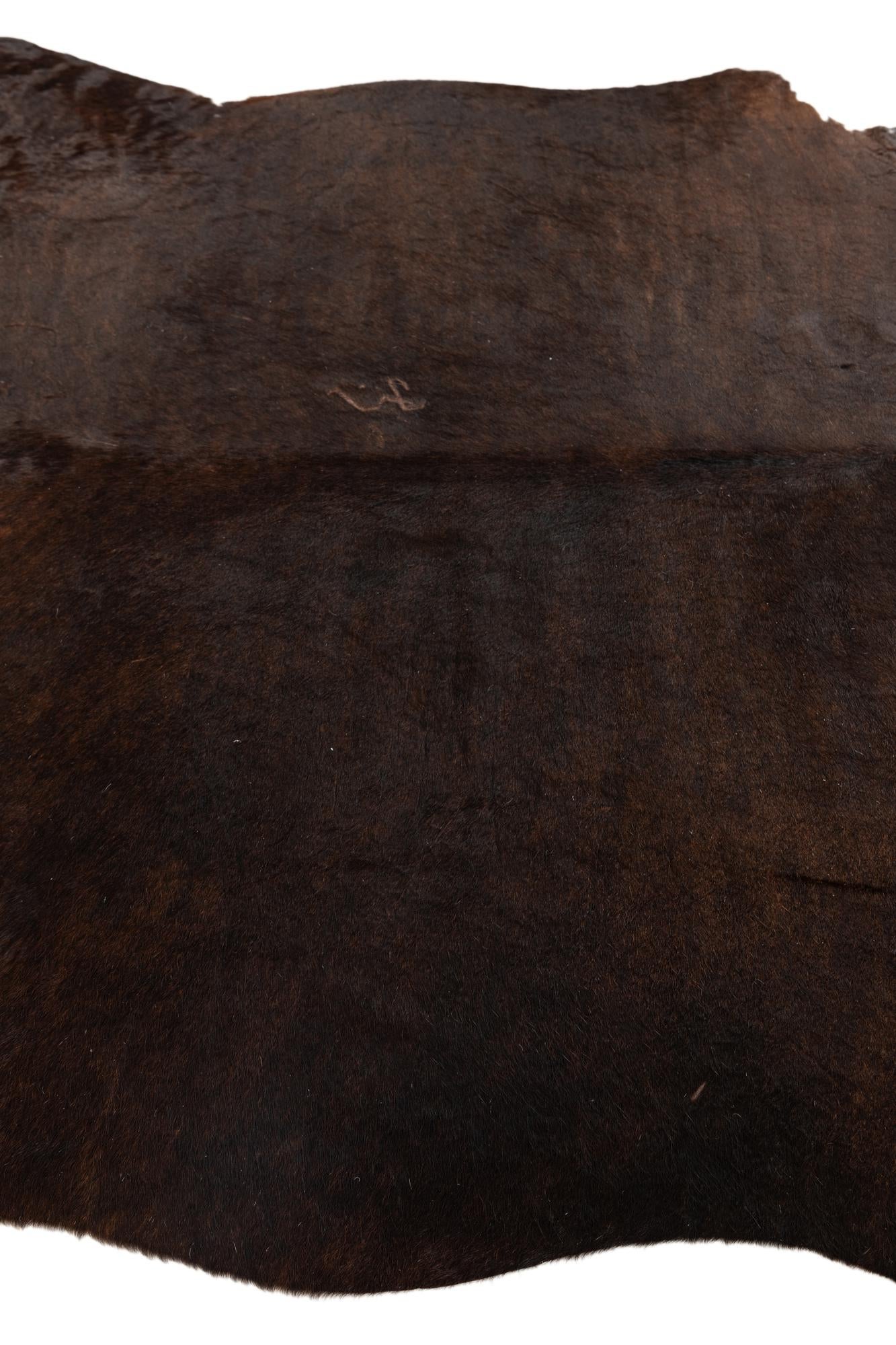 6' 3 x 6' 10 Cowhide Leather Square Rug