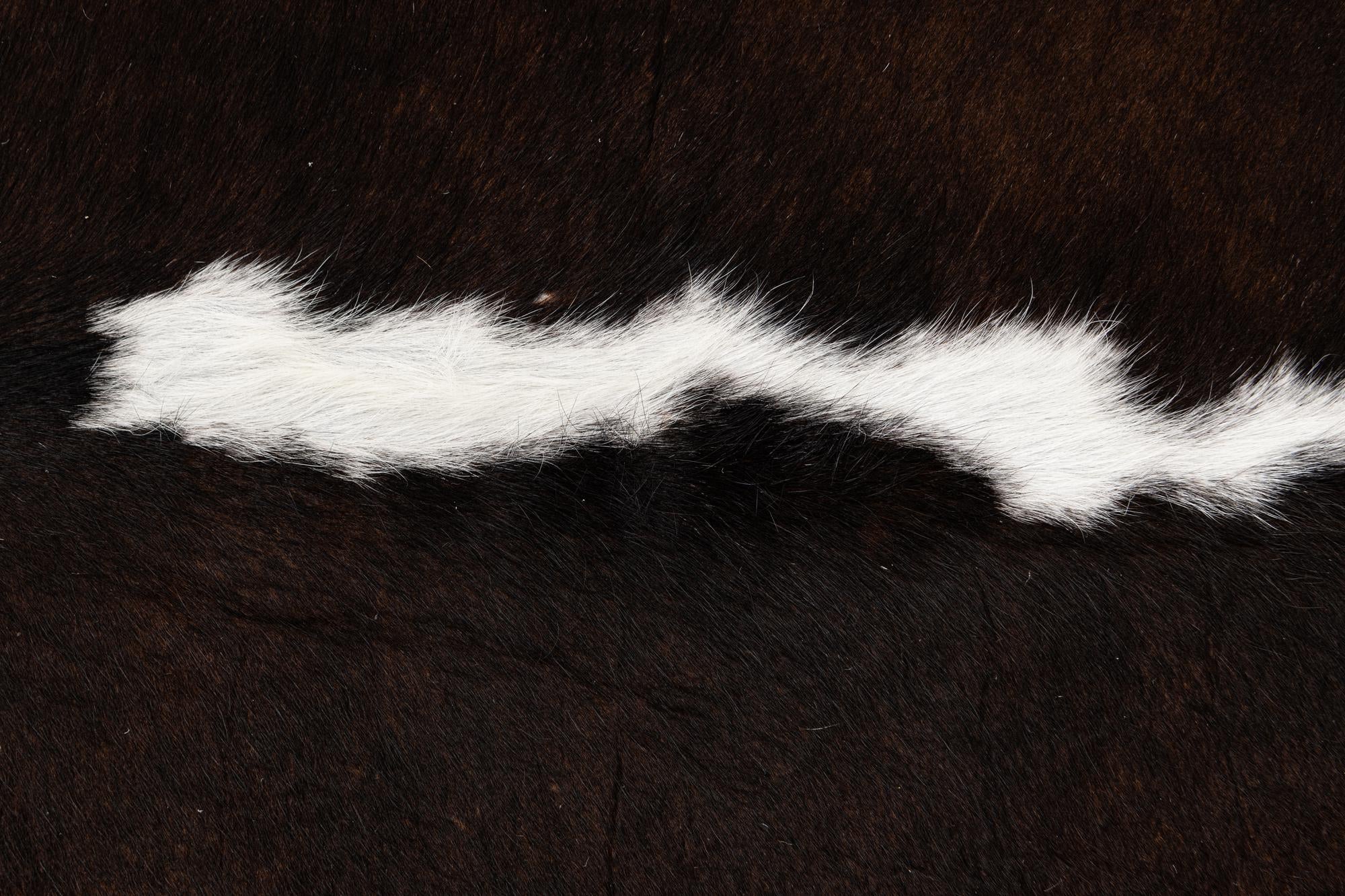 6' 3 x 6' 10 Cowhide Leather Square Rug