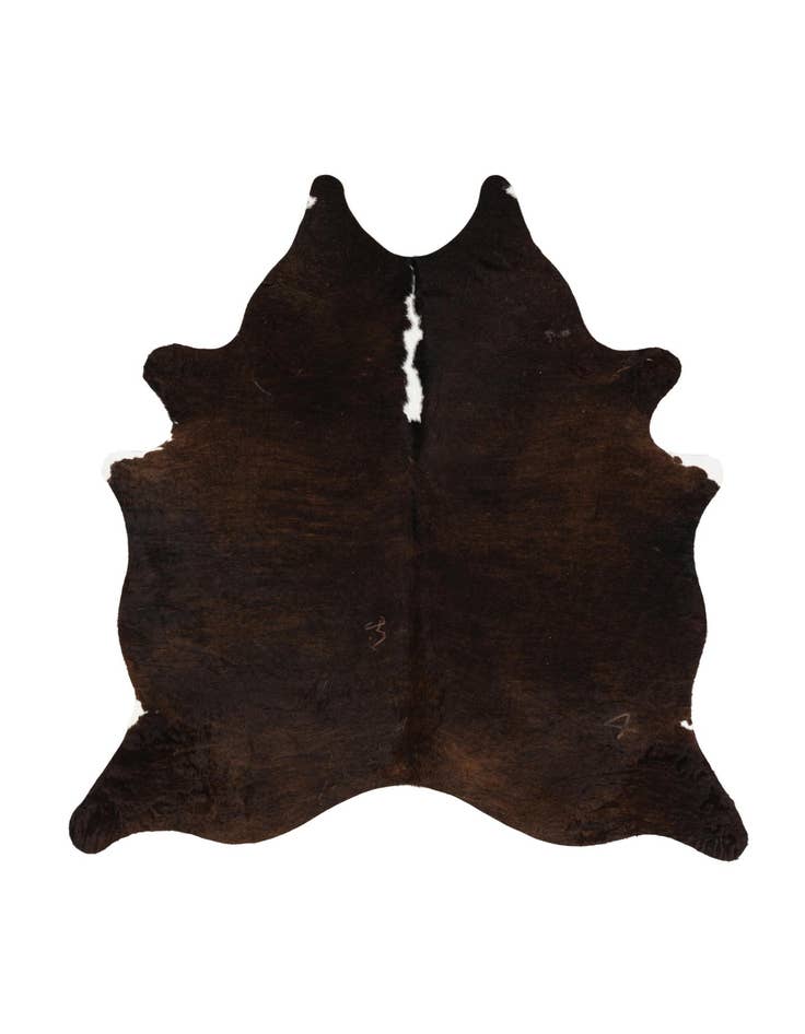 Detail image of 6' 3 x 6' 10 Cowhide Leather Square Rug