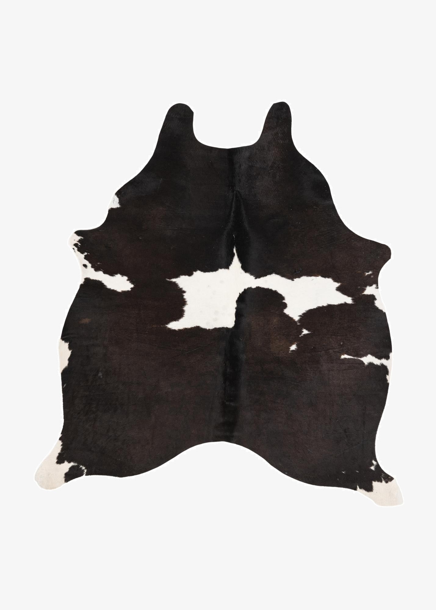 5' 1 x 5' 5 Cowhide Leather Square Rug