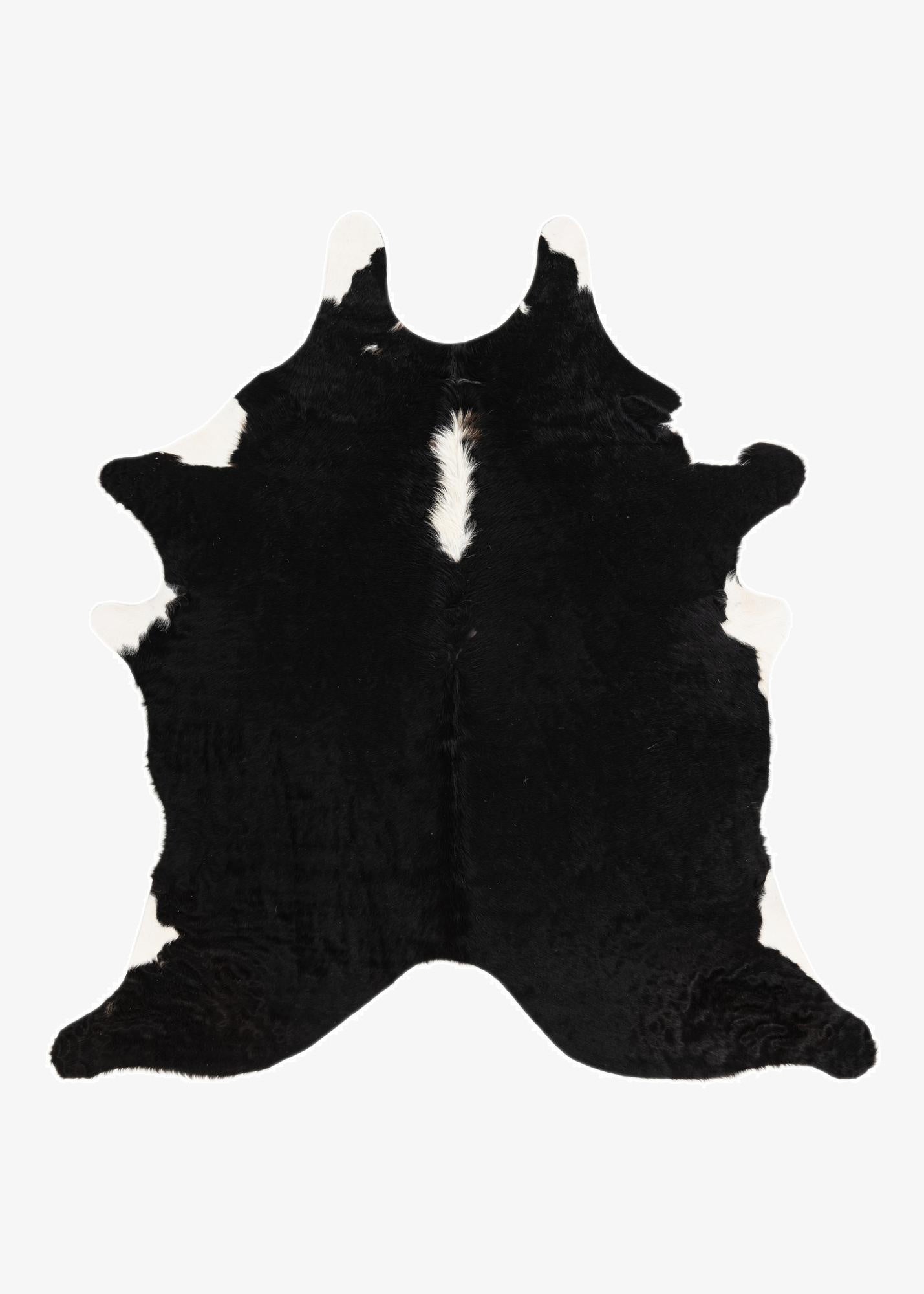 6' 4 x 6' 8 Cowhide Leather Square Rug