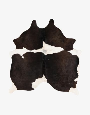5' x 5' 2 Cowhide Leather Square Rug